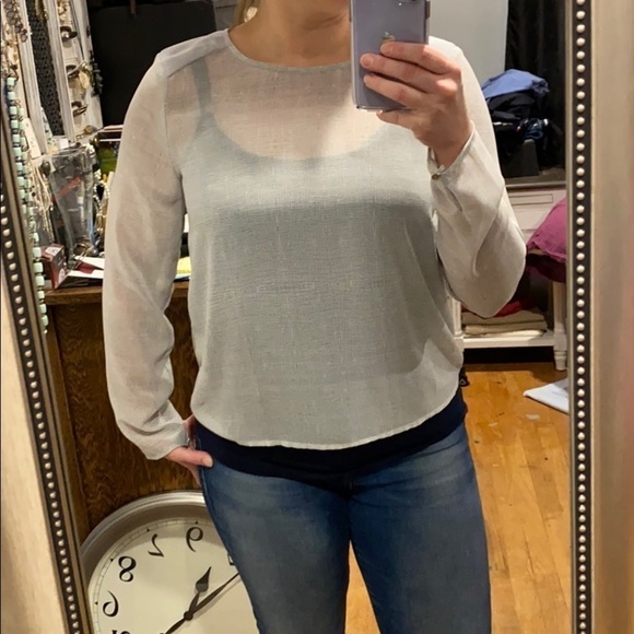 Banana Republic Gorgeous Sheer Blouse EUC - Picture 4 of 8